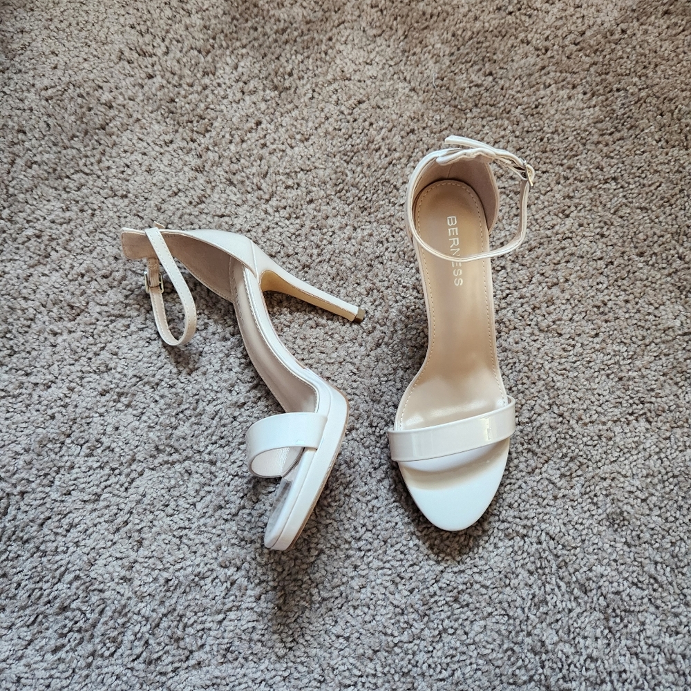 Nude Berness Ankle-Strap Stiletto Sandals